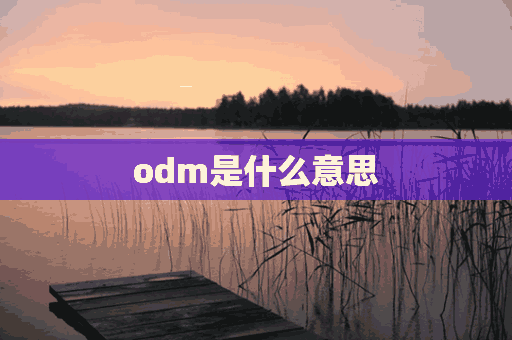 odm是什么意思